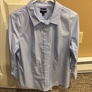 Talbots Blue Casual Button Down Shirt